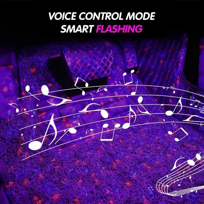 A16-GCYS- Wireless Car Interior Ambient Lights- Chargeable USB -star pattern and warm light 2in1-Led Star Decoration Light for Car & Room