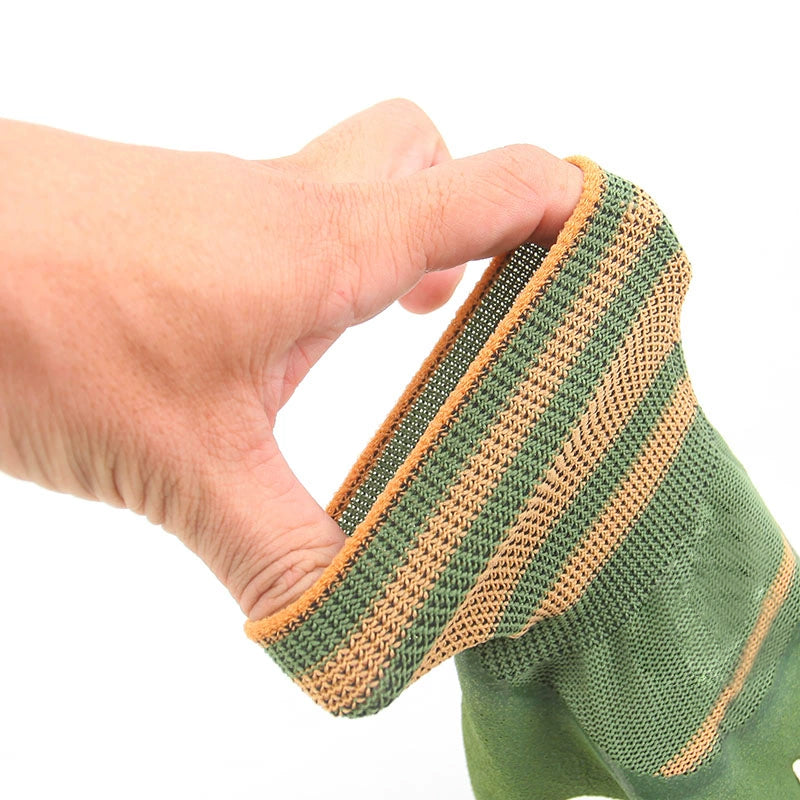 🎁 Rubber Coated Work Gloves with Knit Wrist Cuff
