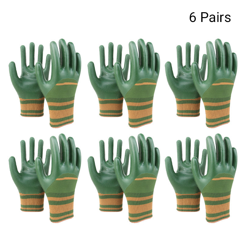 🎁 Rubber Coated Work Gloves with Knit Wrist Cuff