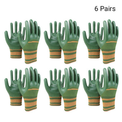 🎁 Rubber Coated Work Gloves with Knit Wrist Cuff