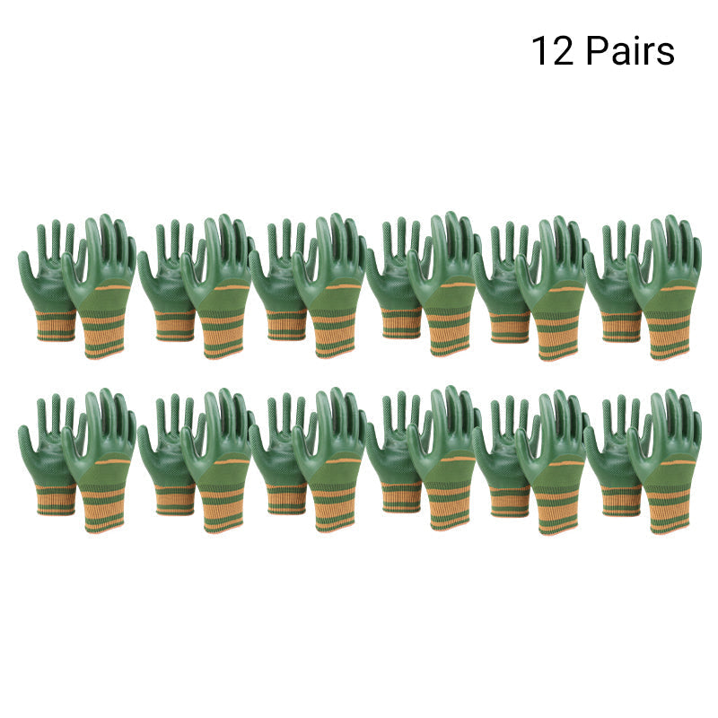 🎁 Rubber Coated Work Gloves with Knit Wrist Cuff